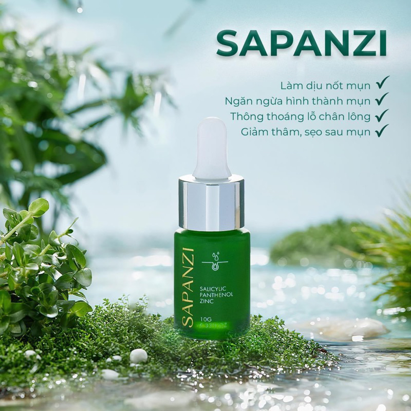 Serum Mụn Sapanzi Lurcinn 10ml giảm mụn viêm mụn bọc