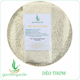 3kg Nếp cái hoa vàng nấu xôi ngon túi hút chân không - Sản phẩm từ kho Đông Xuân - 3 túi