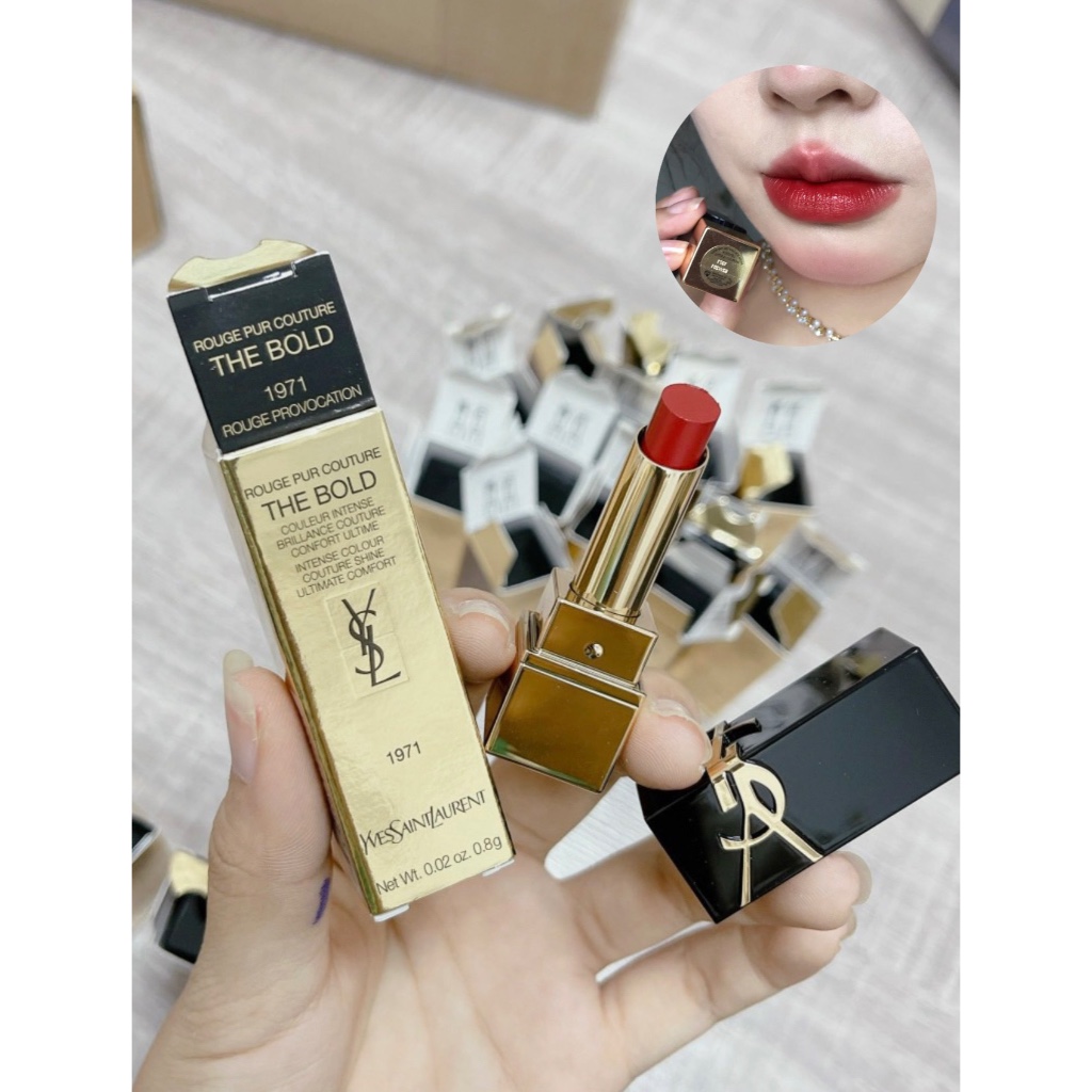 Son YSL Rouge Pur Couture 1966, 1971, Bold RM NM - Mini Size
