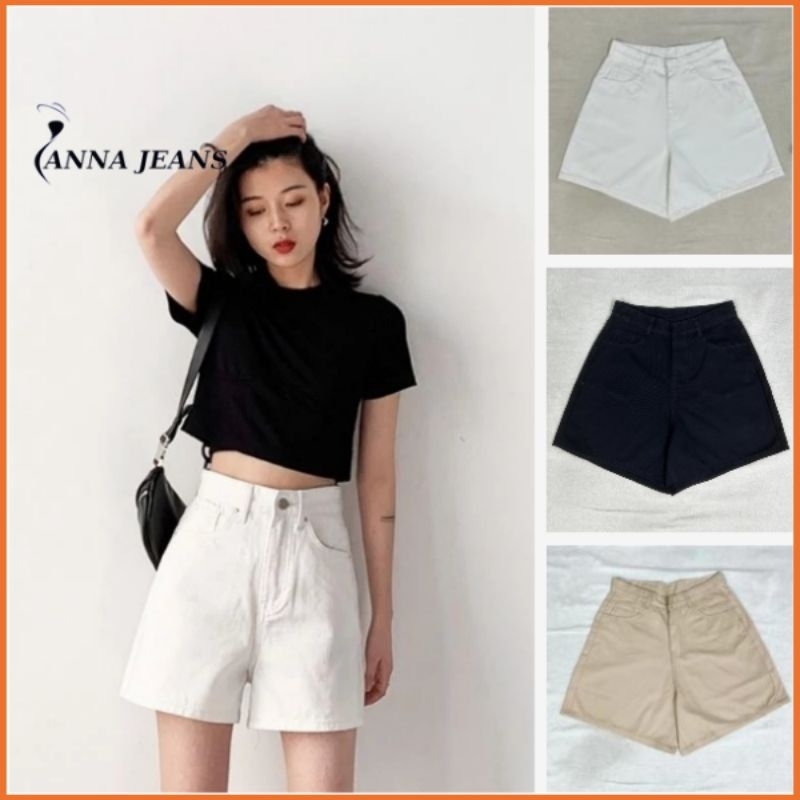 Quần đùi ngố kaki trơn ulzzang phong cách hàn quốc