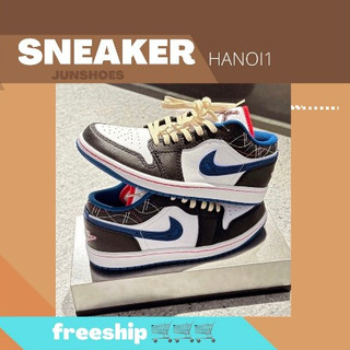 Giày jd1 low white industrual blue siren red blue black lai au
