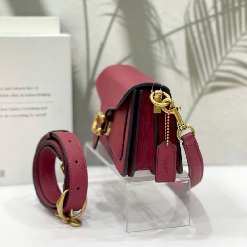 Túi Coac.h Tabby 20 Polished Pebble Leather Shoulder Bag💚 Mẫu clutch mới cực sang