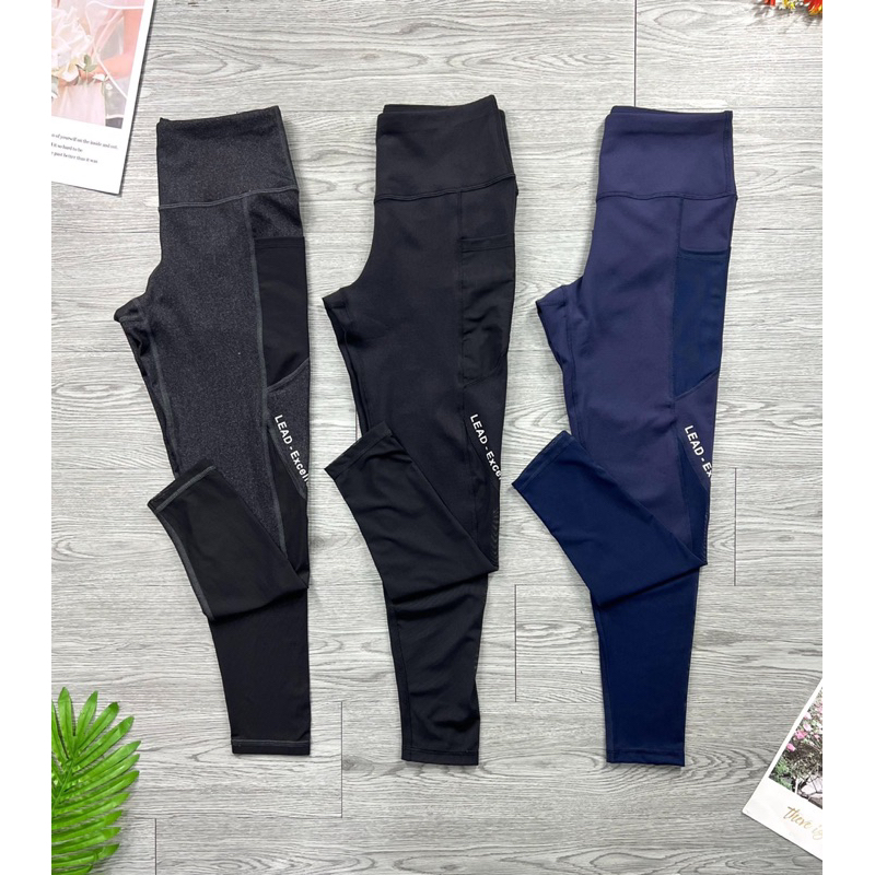Quần Thể Thao Nữ Tập Gym Yoga Dài Phối Lưới Lead-excellent