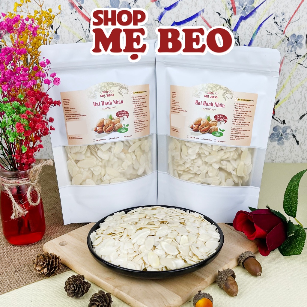 Hạnh Nhân Mỹ Cắt Lát Tươi Sống Shop Mẹ Beo