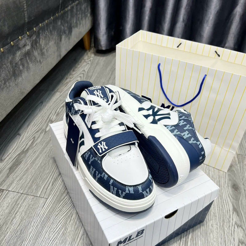 GIÀY M.LB Chunky Liner Mid Basic Denim New York Yankees Navy