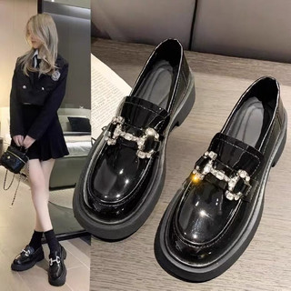 Giày đốc nữ cao khoá ngang đính đá siêu xinh