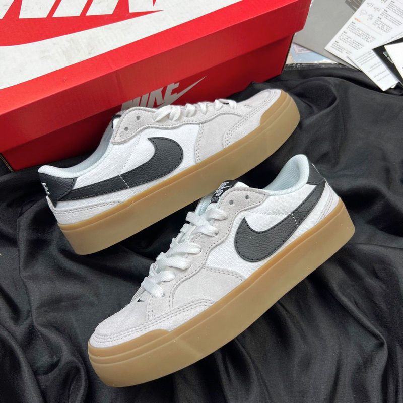 GIÀY BLAZER POGO WHITE BLACK ĐẾ GUM LAI AU