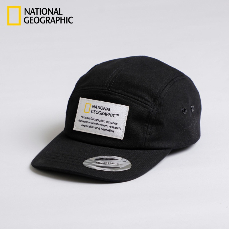Nón Tape Label National Geographic 5 Panel Kiểu mũ thám hiểm 5 mảnh xukacapbeauty