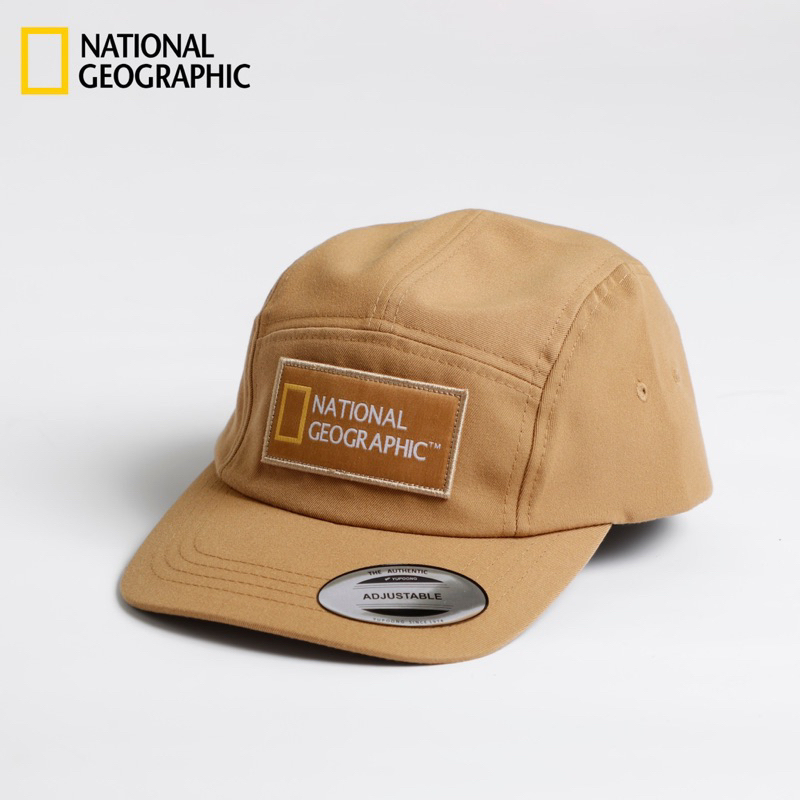Nón Tape Label National Geographic 5 Panel Kiểu mũ thám hiểm 5 mảnh xukacapbeauty