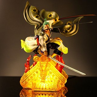 Mô Hình Zoro Roronoa Wano có LED, không led 31cm, Mô Hình Zoro Roronoa 21cm - Mô Hình Trang Trí One Piece Figure