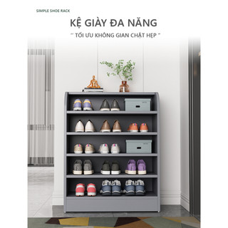 Kệ giày gỗ 6 tầng thông minh thương hiệu Monoka - GP276