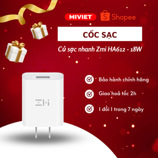 Cốc sạc/Củ sạc nhanh Xiaomi Zmi 18W HA612/HA711 - Hàng chính hãng
