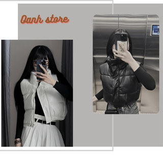 Áo phao gile hàng đẹp-áo khoác phao gile croptop-áo khoác phao dáng ngắn 05