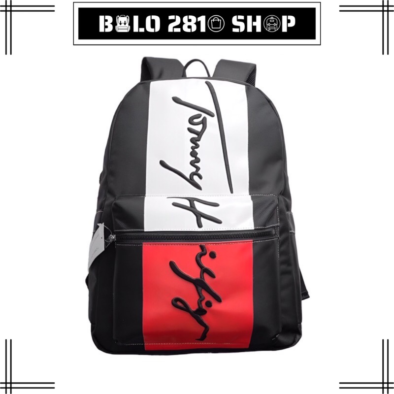 Balo Nam Nữ Thể Thao TM LOGO THÊU Basic Backpack Chất Liệu Polyester Cao Cấp Chống Nước 2810 Shop Balo Đen Thời Trang