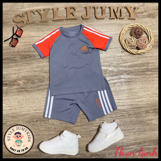 Bộ bé trai STYLE JUMY 45 (14-48kg), phong cách thể thao mát mẻ thông thoáng, logo full thêu, thun lạnh loại 1 cao cấp