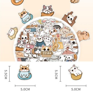 Set 50 miếng sticker hình dán chống nước