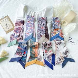 Khăn lụa đa năng: quấn quai túi xách, quấn cổ, turban, cột tóc
