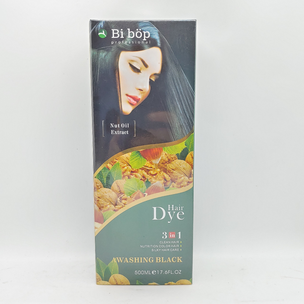Dầu Gội Thảo Dược Phủ Bạc Đen - Nâu Nhật Bản, Nhuộm Đen Phủ Bạc Bibop 500ml