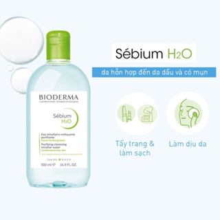 Nước Tẩy Trang Bioderma 500ml Của Pháp Chính Hãng Tẩy Trang Cho Da Dầu Mụn