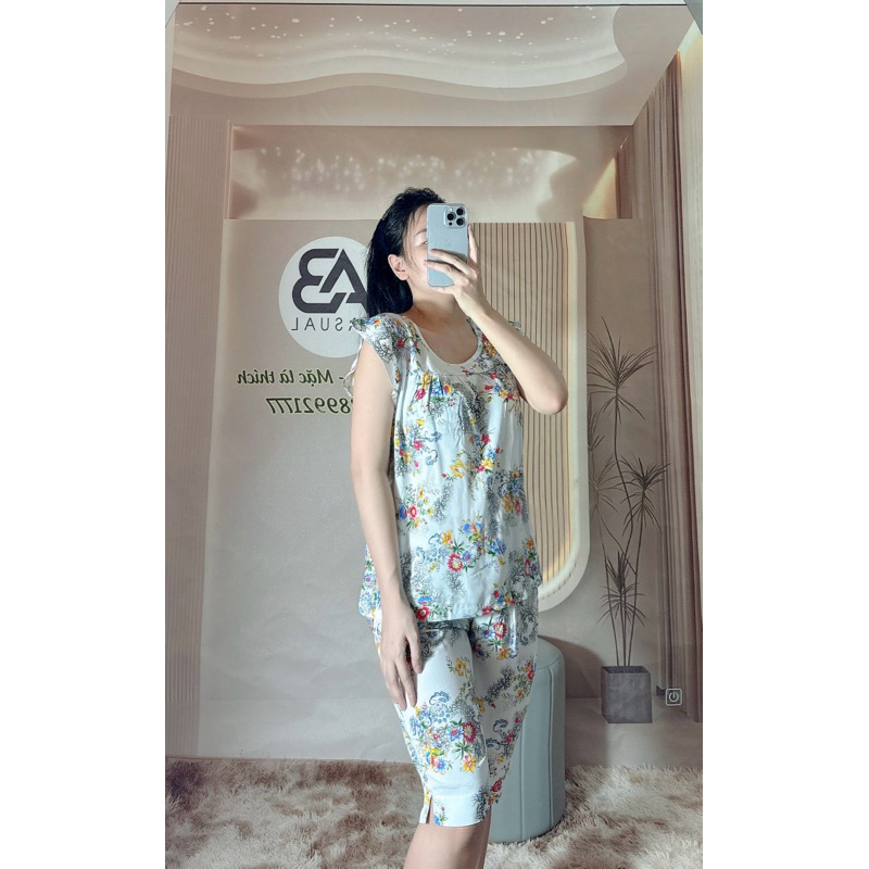 Đồ Bộ Lửng Lanh Tole Cho Nữ Và Trung Niên Mặc Nhà VNXK AB CASUAL M9