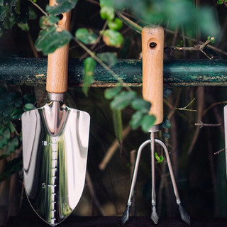 Bộ làm vườn cào xẻng inox không rỉ