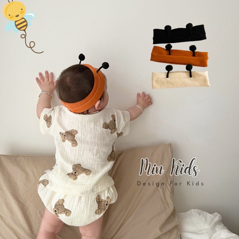 Turban, băng đô chú ong dễ thương cho bé