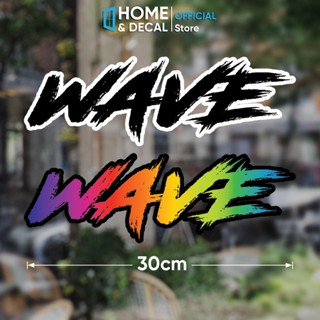 Tem Chữ Wave, Decal Wave Dán Xe Máy, Tem Dán Wave Alpha Dán Nhiều Vị Trí Xe Wave, Decal Cao Cấp Chống Nước Bền Màu