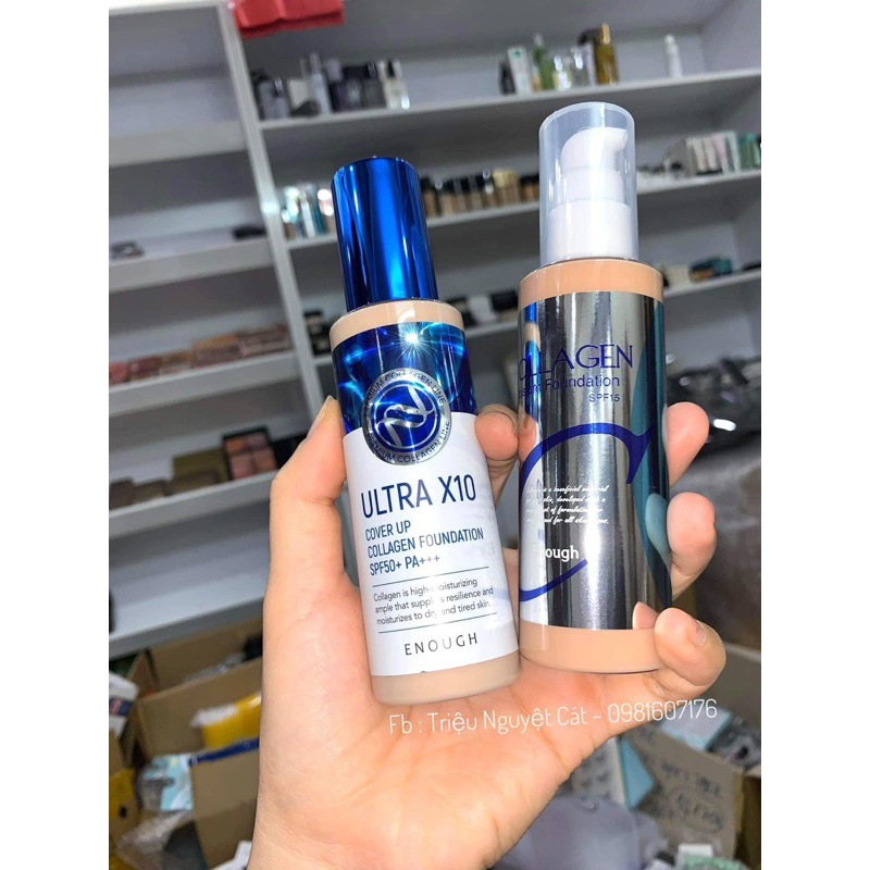 Kem nền Collagen Moisture Foundation 100ml chính hãng Hàn Quốc makeup phù hợp cho tất cả các loại da 5.0