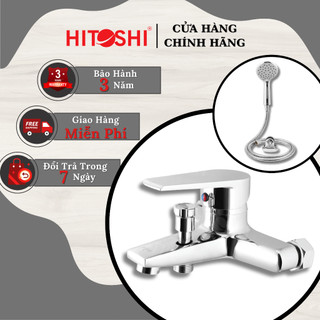 Bộ sen tắm nóng lạnh, vòi hoa sen nóng lạnh đủ bộ HITOSHI đồng mạ crom cao cấp