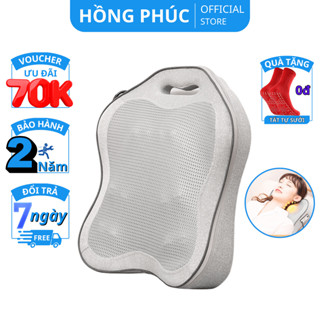 [máy] gối massage lưng MISUKO LA-96, con lăn massage 4D sắp xếp 7 đèn hồng ngoại bên hông, giảm đau nhức lưng, đùi, eo