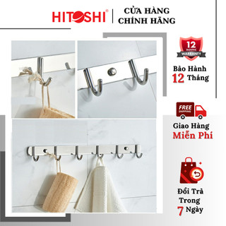 Móc treo quần áo phòng tắm, móc treo đồ phòng tắm gắn tường HITOSHI inox cao cấp
