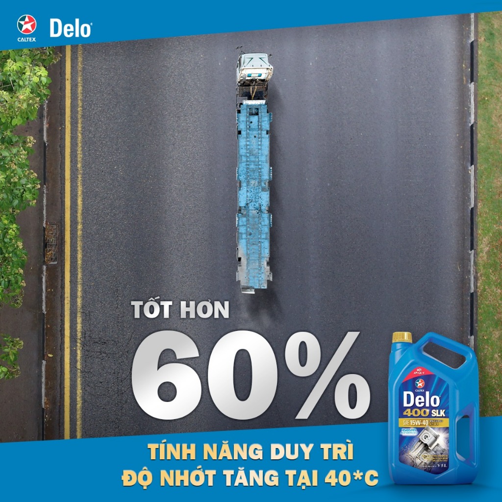 Nhớt ô tô Caltex Delo 400 SLK chuyên dùng cho động cơ diesel 15w40 [ 5L ]