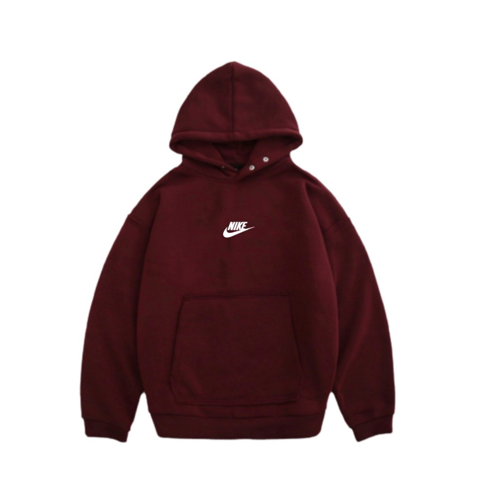 Áo Hoodie Nike Cao Cấp Chinh Hãng Dày Dặn Nam Nữ, hoodie Nike bấm cúc hàng chuẩn form ACA_Store M002