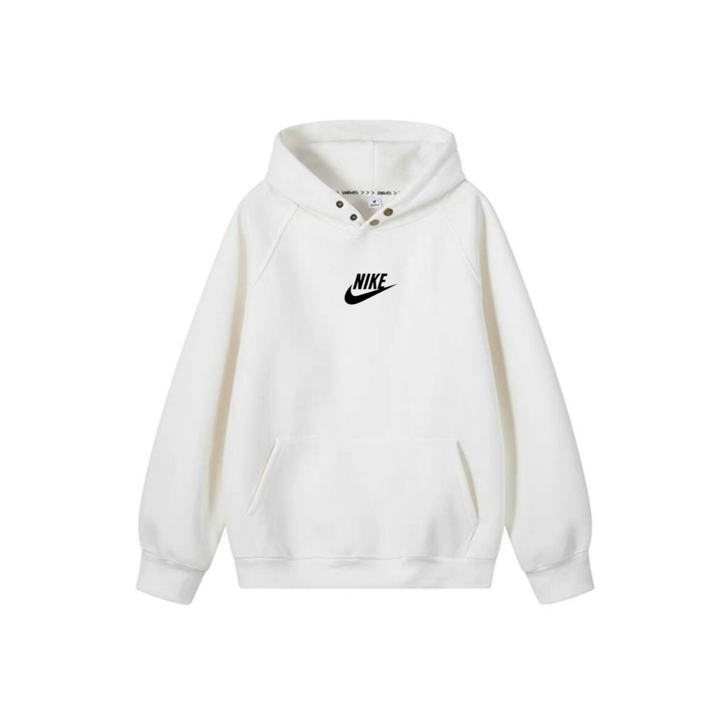 Áo Hoodie Nike Cao Cấp Chinh Hãng Dày Dặn Nam Nữ, hoodie Nike bấm cúc hàng chuẩn form ACA_Store M002