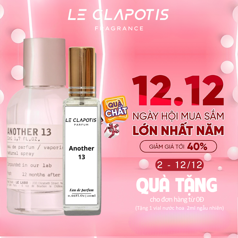 Nước Hoa Another 13 chính hãng Le Clapotis 20ml thơm lâu hương thơm Sang trọng, Tinh tế, Nổi bật