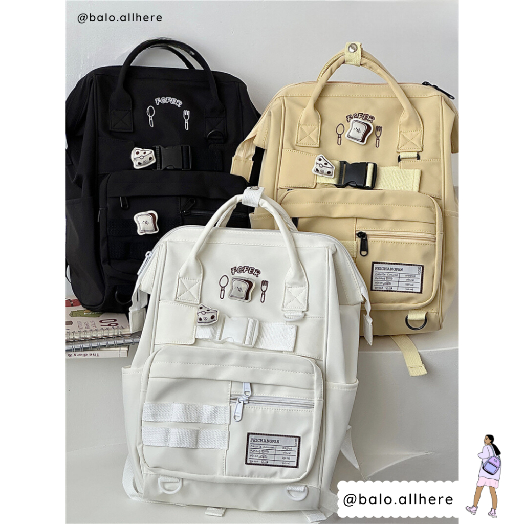 Balo Cặp Sách Nữ Đi Học Ulzzang