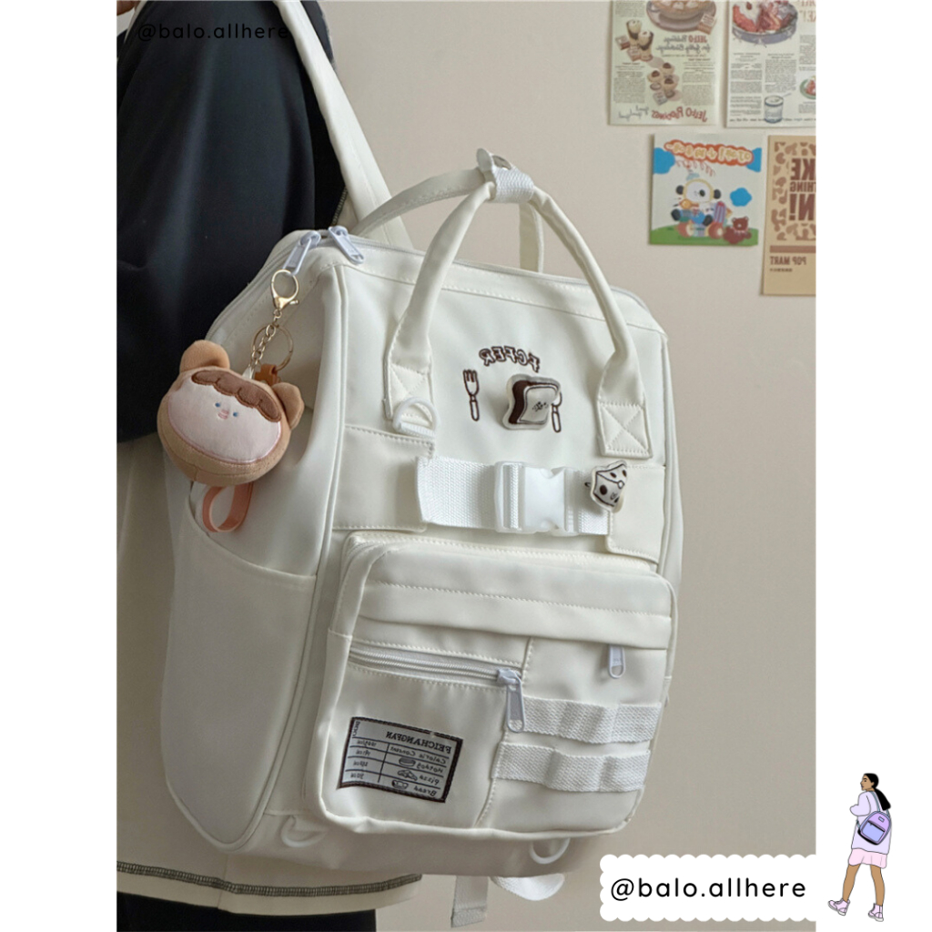 Balo Cặp Sách Nữ Đi Học Ulzzang