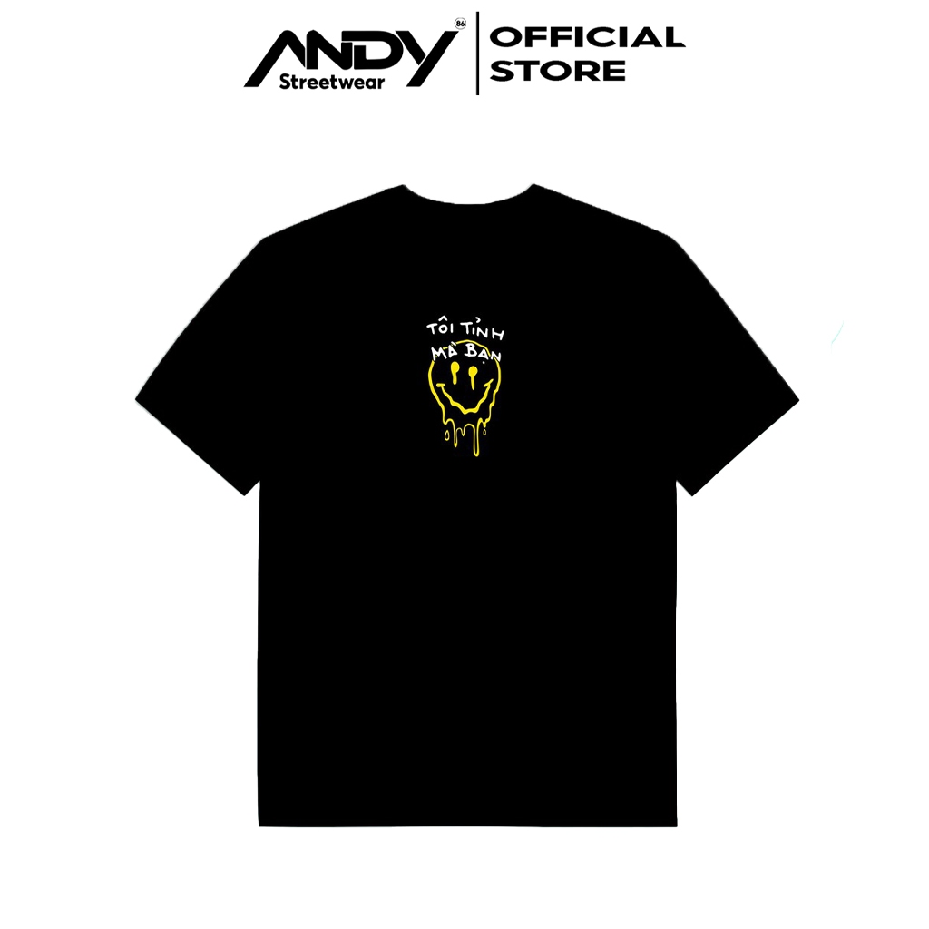 MẪU 3 ÁO THUN TÔI TỈNH MÀ BẠN TRENDING - Đen/Trắng Cổ Tròn