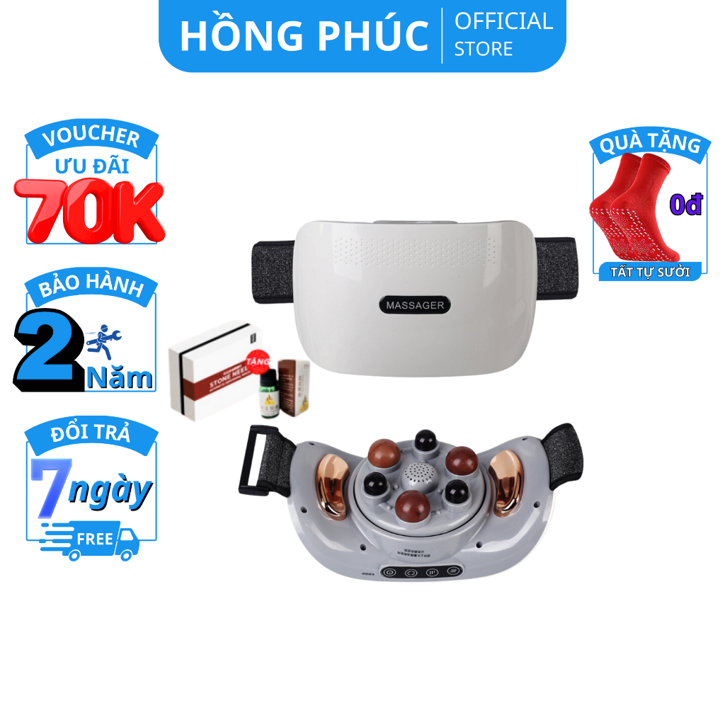 Máy Massage Bụng Đa Năng BM-B46, Tích Hợp Đá Nóng himalaya Giúp Giảm Mỡ, Thư Giản, Giảm Đau Nhức, Cải Thiện Giấc Ngủ