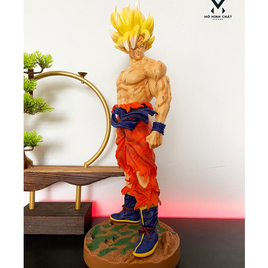 Mô hình SonGoKu Super Saiyan SSJ2 Siêu To cực chi tiết Cao 43cm - Figure Anime DragonBall