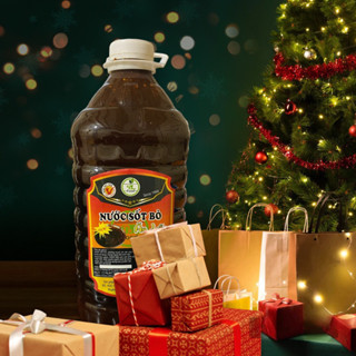 NƯỚC SỐT BÒ 5lít KHÔNG CAY hiệu PL FOOD , trộn bánh tráng ,ướp thịt