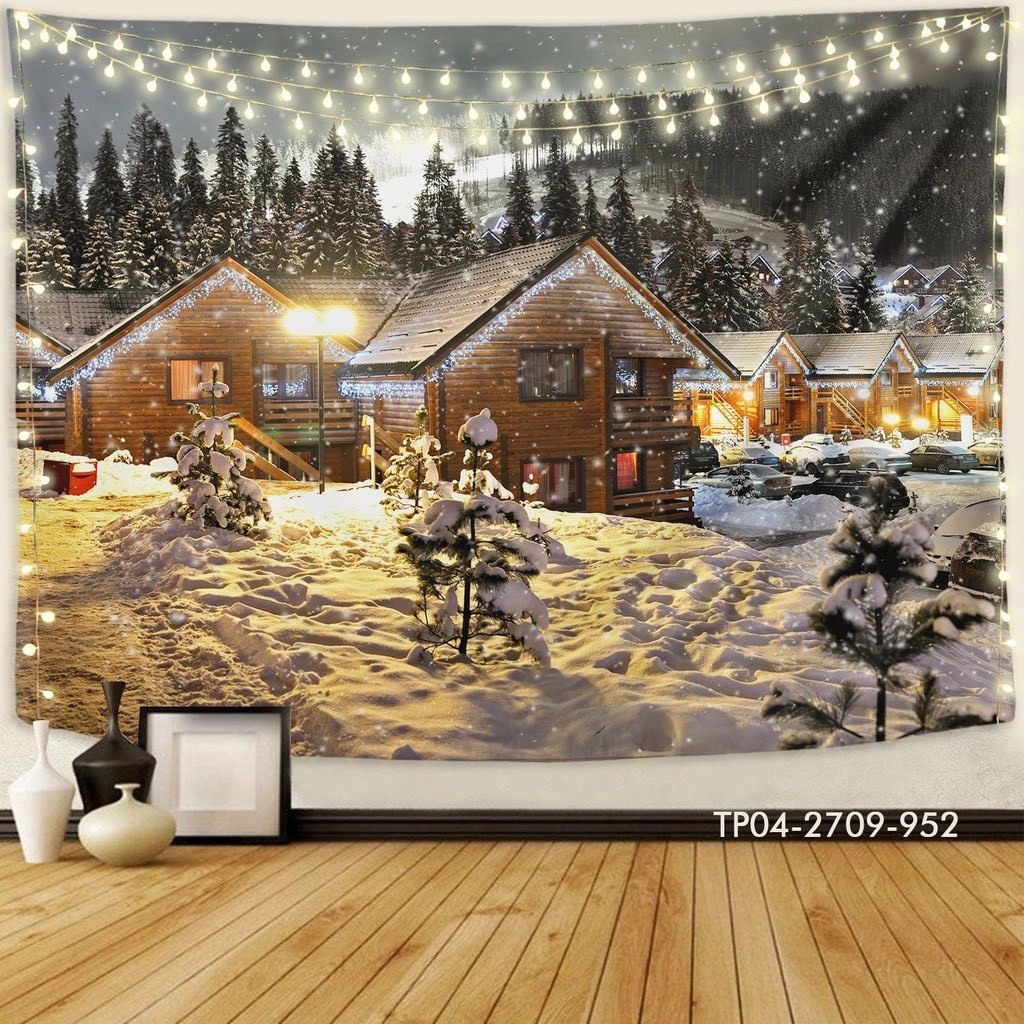 Tranh vải Tín Phát  giáng sinh ,  noel merry christmas , backdrop chụp ảnh, sự kiện noel, live tream