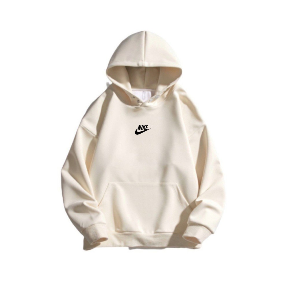 Áo Hoodie Nike Cao Cấp Chinh Hãng Dày Dặn Nam Nữ, hoodie Nike bấm cúc hàng chuẩn form ACA_Store M002