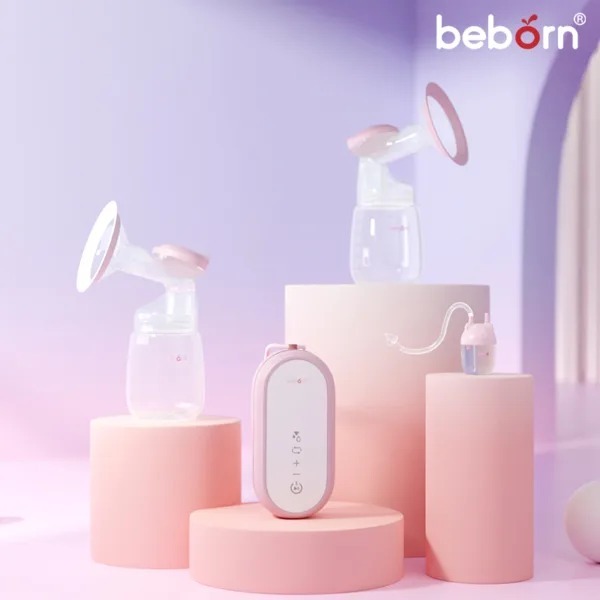 Máy hút sữa điện đôi có chức năng hút mũi Beborn BP03 tích pin sạc 3 chế độ, mát xa, kích sữa, hút sữa 9 cấp