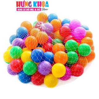 Combo 5 quả, 10 quả bóng nhựa mềm thả chậu tắm thả nhà banh cho bé