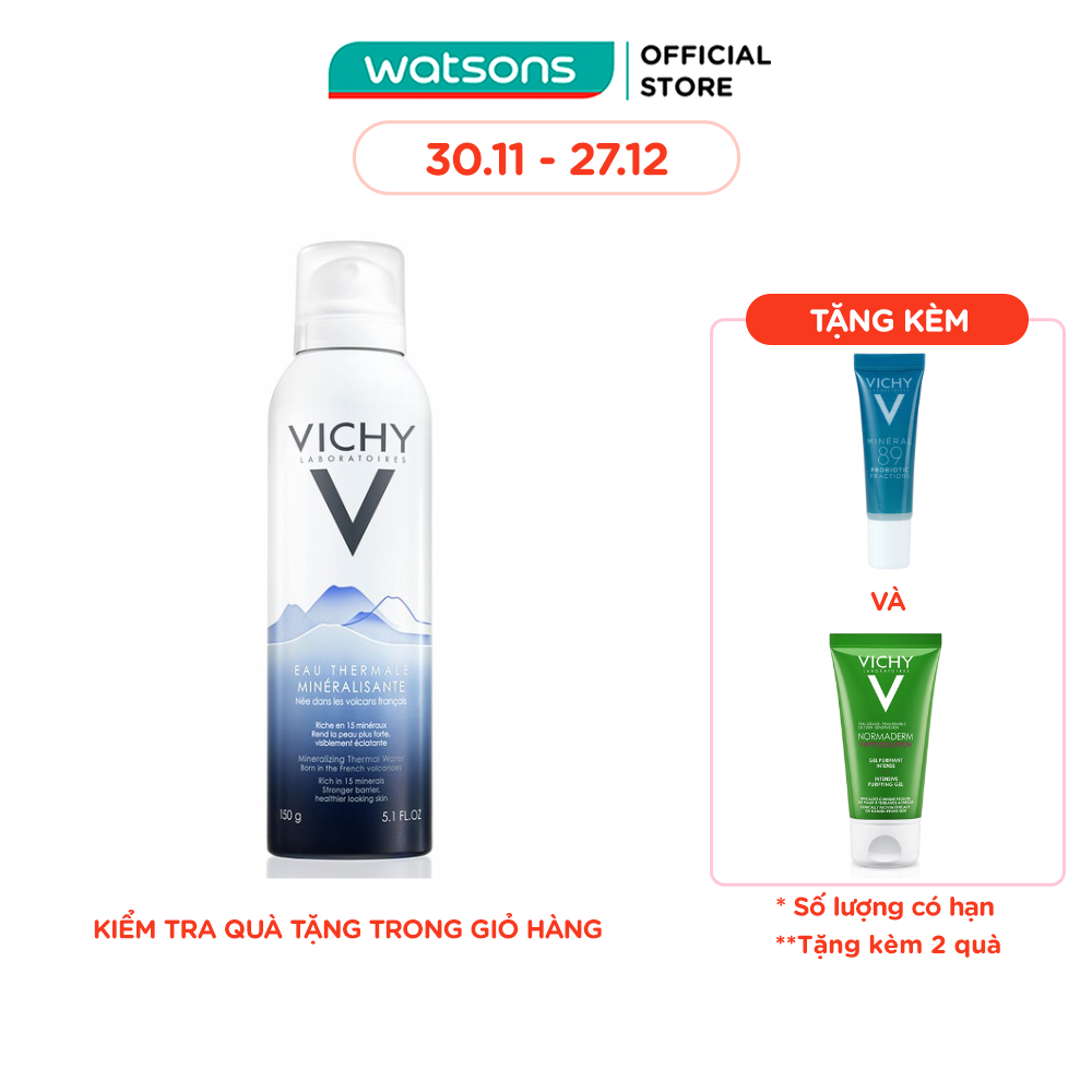 Nước Xịt Khoáng Dưỡng Da Vichy Thermale 150ml
