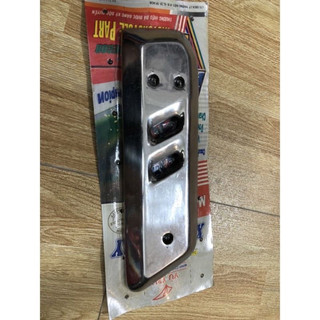 Ốp pô xe spacy - ốp bô inox xe spacy loại 3 lỗ chân ốc đời mới cao cấp