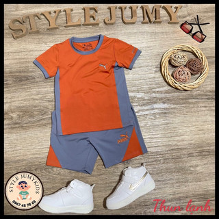 Bộ bé trai thể thao STYLE JUMY 49 (14-46kg) mát mẻ thông thoáng cho Bé, thun lạnh loại 1, logo thêu full áo quần cực đẹp