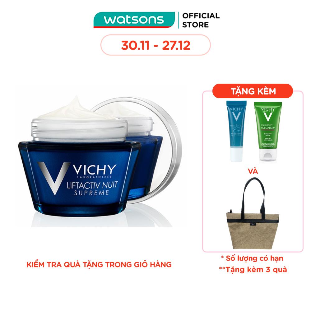 Kem Dưỡng Đêm Vichy Liftactive Chống Nhăn & Làm Săn Chắc Da 50ml