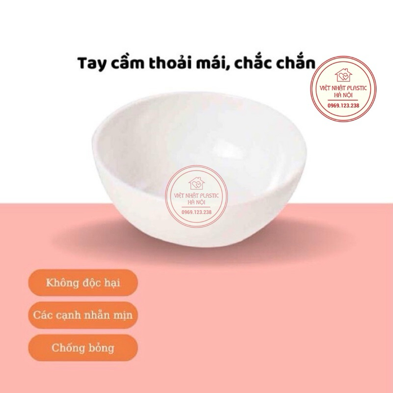 Bát cơm nhựa Việt Nhật 6801 bền đẹp, an toàn - Chén cơm Việt Nhật tiện lợi